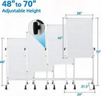 40x28 Rolling Whiteboard with Stand, Double Sided Magnetic Dry Erase Board on Wheels, Mobile Freestanding White Board for Office, Classroom & Home Use