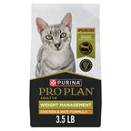 Purina Pro Plan Weight Management Dry Cat Food, Chicken & Rice, 16 lb Bag