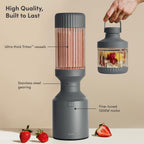 Beast Mega 1200 Plus Countertop Blender, XL Vessel, Charcoal, 1200W