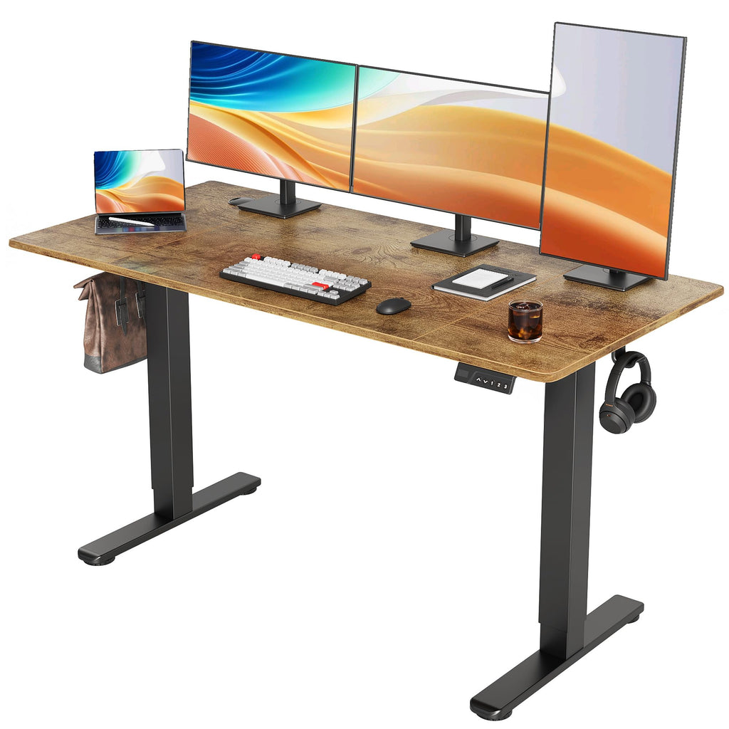 YDN 32 x 19 Inch White Electric Standing Desk