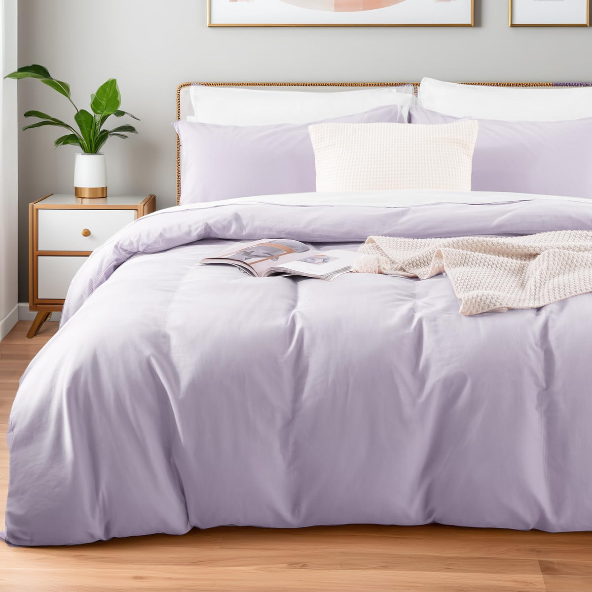 NEXHOME PRO Duvet Cover Set Queen Size Linen Look Textured 100% Washed Cotton Duvet Cover Burgundy Dark Red 3 Pieces Bedding Set with Zipper Closure,Breathable, Soft Organic Natural(No Comforter)