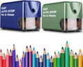 AFMAT Heavy Duty Electric Pencil Sharpener, 2 Pack (Blue + Green)