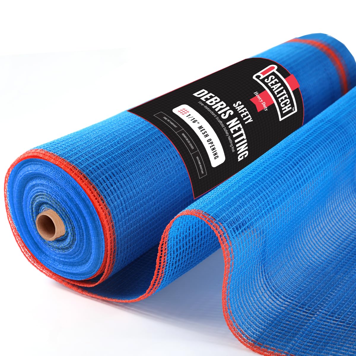 Heavy Duty Safety Debris Netting Rolls - Fire Retardant,1/4" Mesh roll, for Scaffold Enclosure, Visibility Barrier, for Construction & Agricultural Use. (Blue-4 ft X 150 ft)