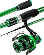 Ghosthorn Telescopic Fishing Rod and Reel Combo,Spinning Travel Kit