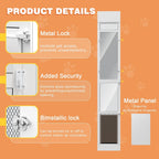Dog Door for Sliding Glass Door with Screen Design for Medium Dogs