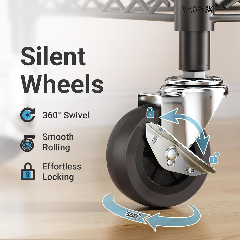 VIPEK R2 Plus Clothes Rack Heavy Duty Rolling Closet for Hanging Clothes