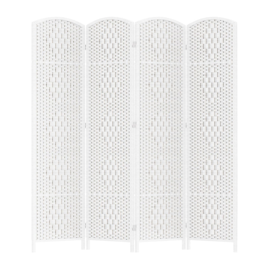 HALLYBEE Room Divider Panel,8 Panel Partition Room Dividers, Dark Mocha