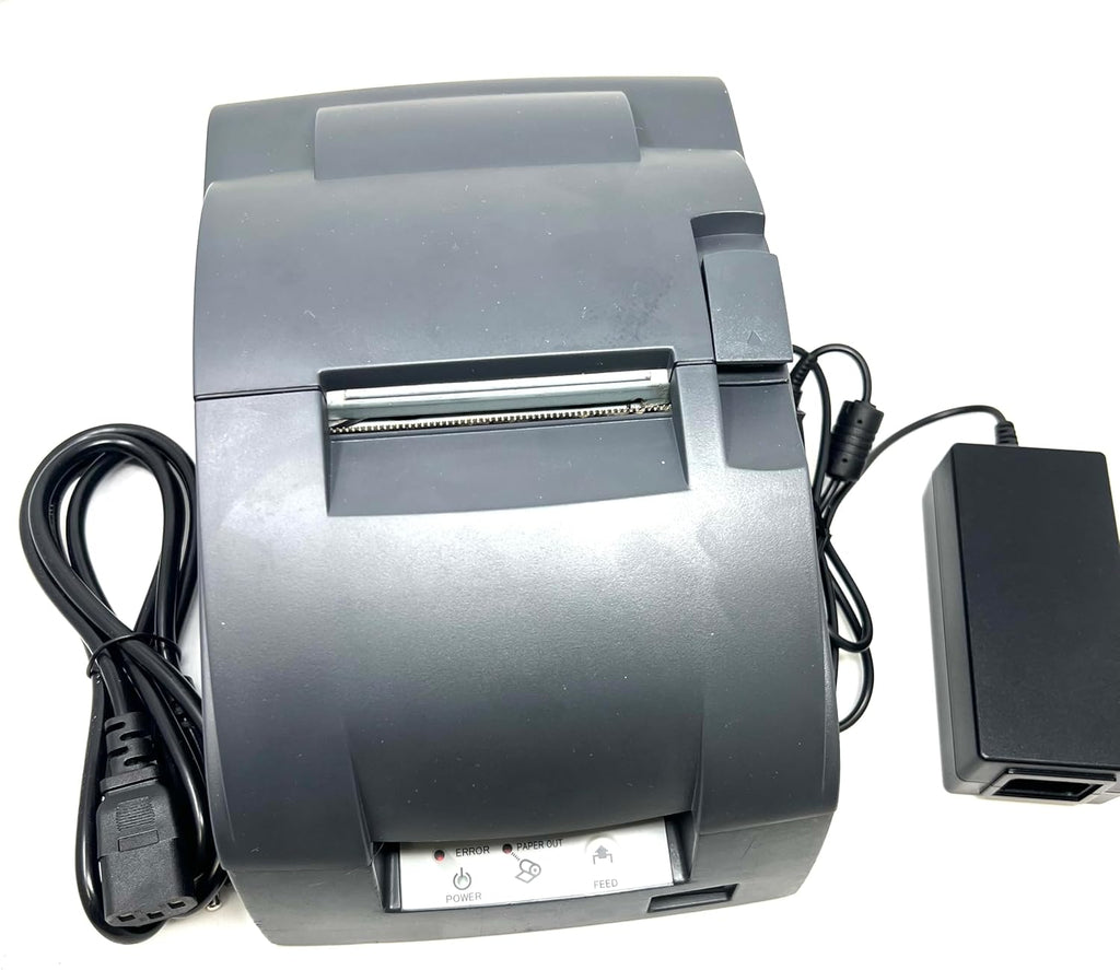 Epson C31C514667 Dot Matrix Receipt Printer TM-U220B, Ethernet, Autocutter, Power Supply Included, Dark Gray (Renewed)