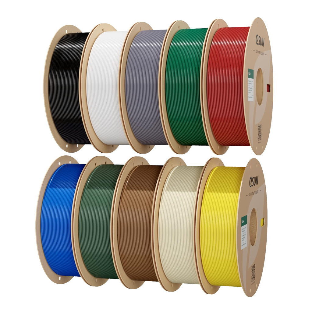 eSUN PLA+ Filament 3D Printer Filament 10KG Classic 10 Colors Bundle