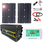 800W Off-Grid Solar Panel Kit with 50A Charge Controller - Waterproof Solar Solution for RVs and Campers(100W)