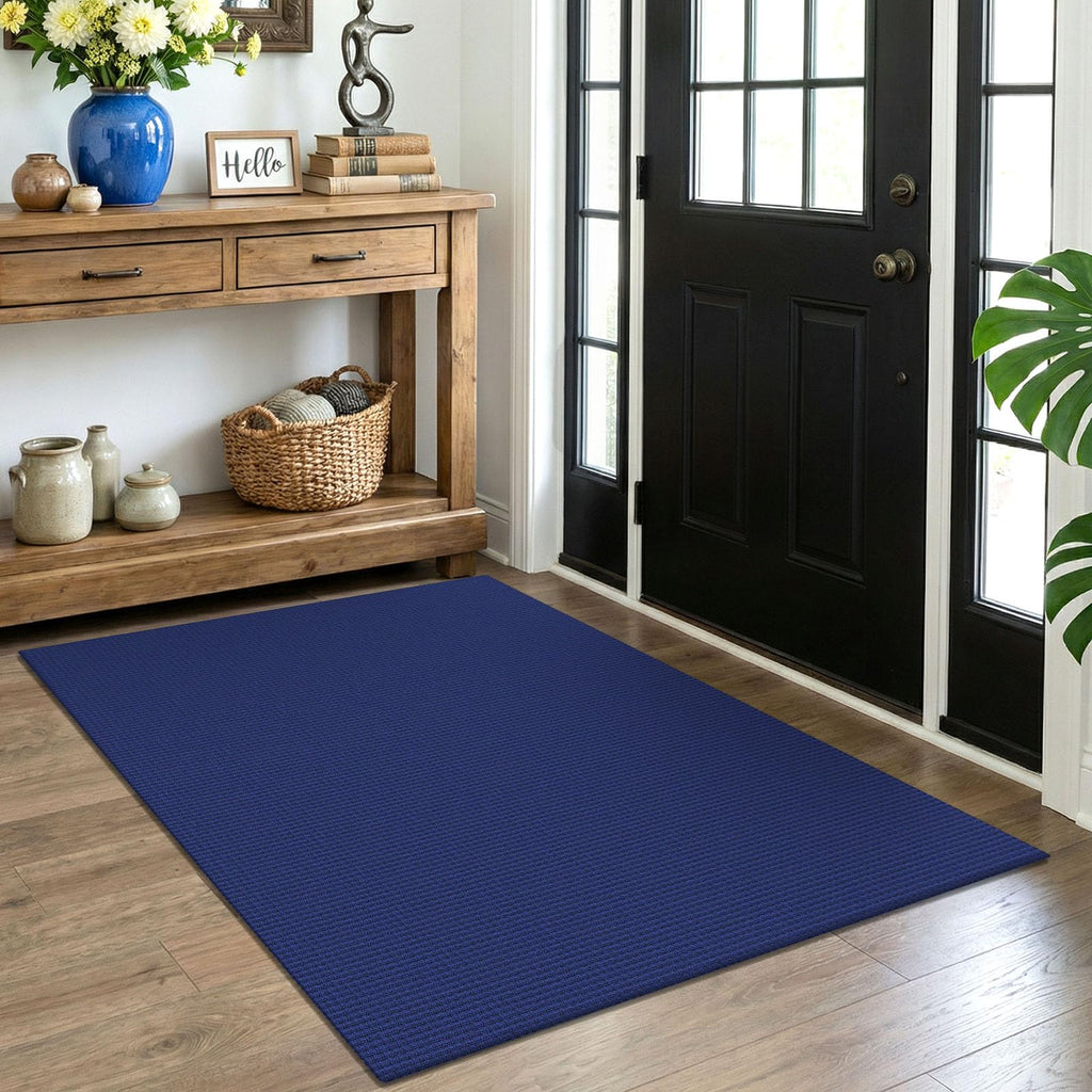 EARTHALL Woven Area Rugs 6x9 Ft Washable Living Room Rugs Non Slip Rubber Backed Dining Room Rug Braided Bedroom Rugs Indoor Floor Carpet for Living Room, Bedroom, Dining Room, Beige/Ivory