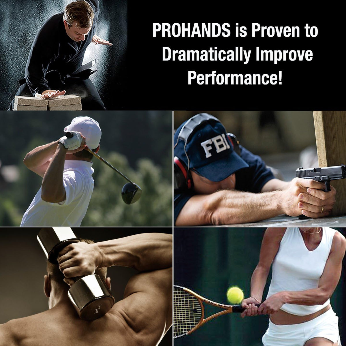 Prohands PRO Hand Exerciser, Finger Exerciser (Hand Grip Strengthener), Spring-Loaded, Finger-Piston System, Isolate and Exercise Each Finger