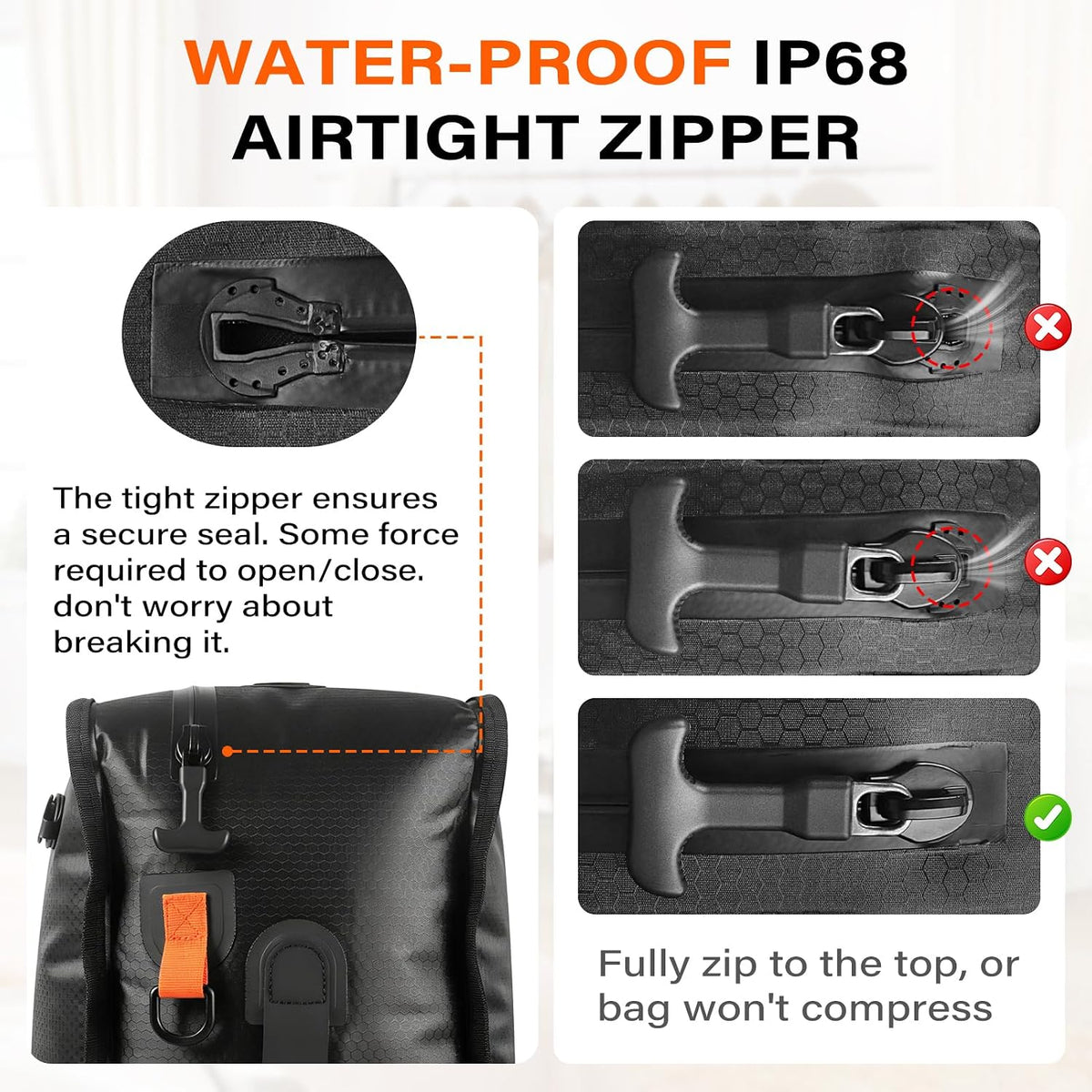 2 Pack with Vacuum Travel Bag for Suitcase, 30L Overpack Vacuum Bags w/Pump