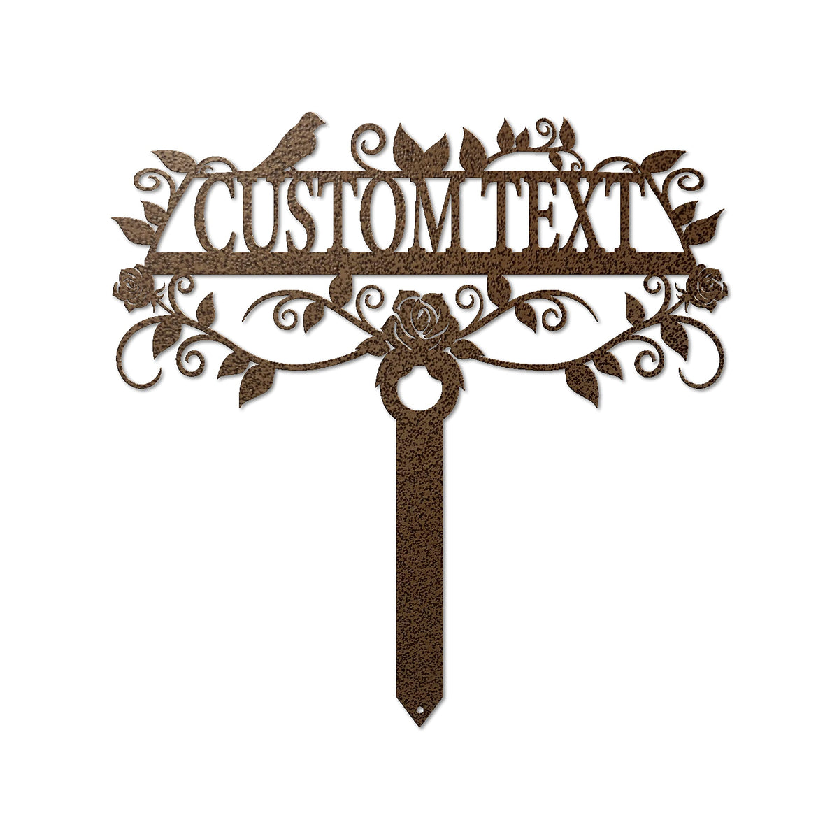 Lewis Design Company Rose Garden Custom Stake (25" W x 25" H, Black)