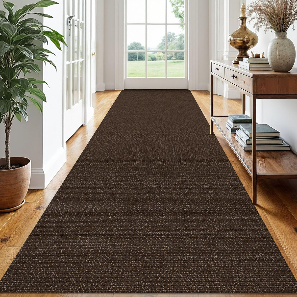 EARTHALL Washable Area Rug, Non Slip Living Room Rug, 5x7 Ft, Sand/Beige