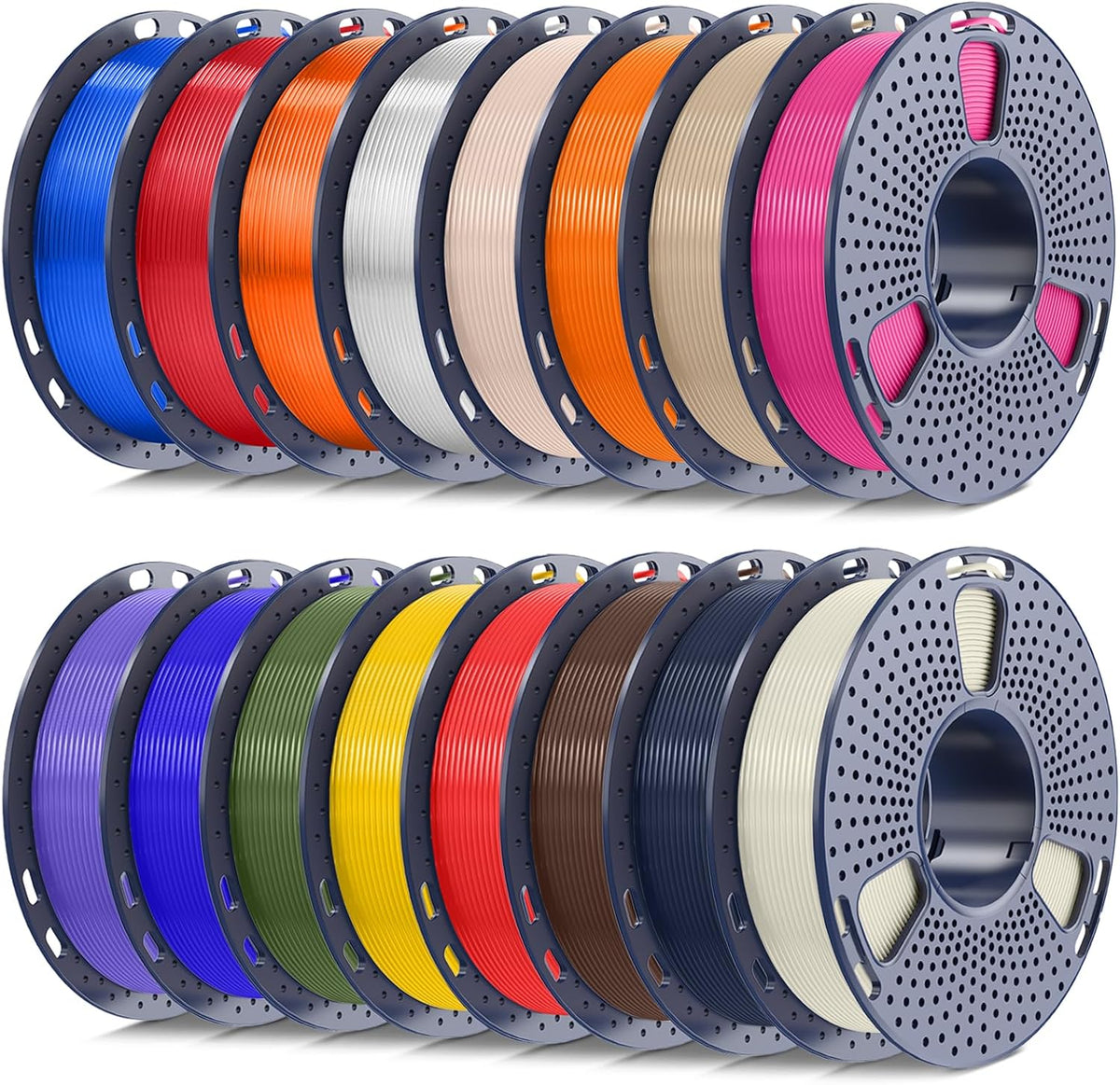 SUNLU PLA+ Filament 1.75mm, 16 Pack 250g Spools, Upgraded Formula