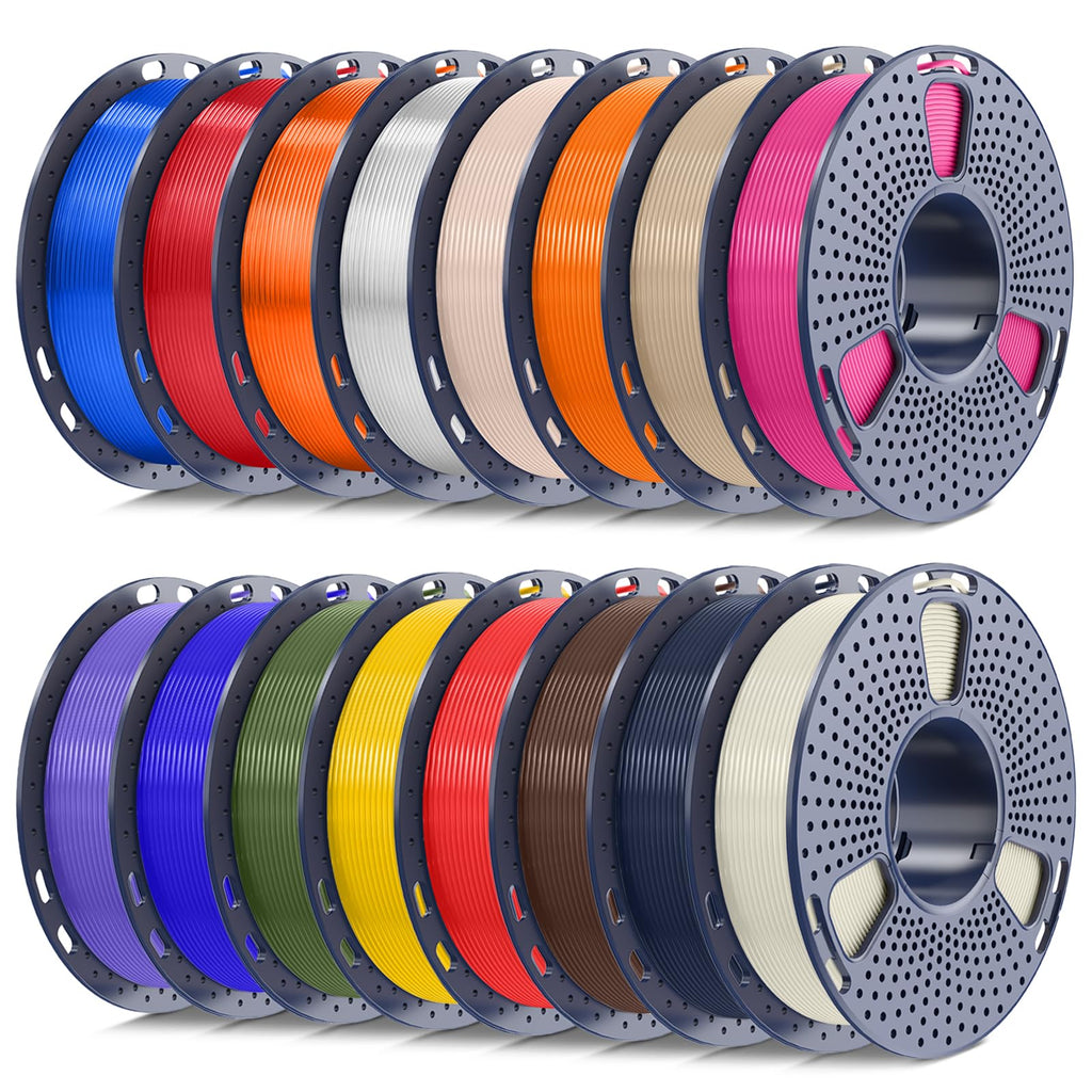 SUNLU PLA+ Filament 1.75mm, 16 Pack 250g Spools, Upgraded Formula
