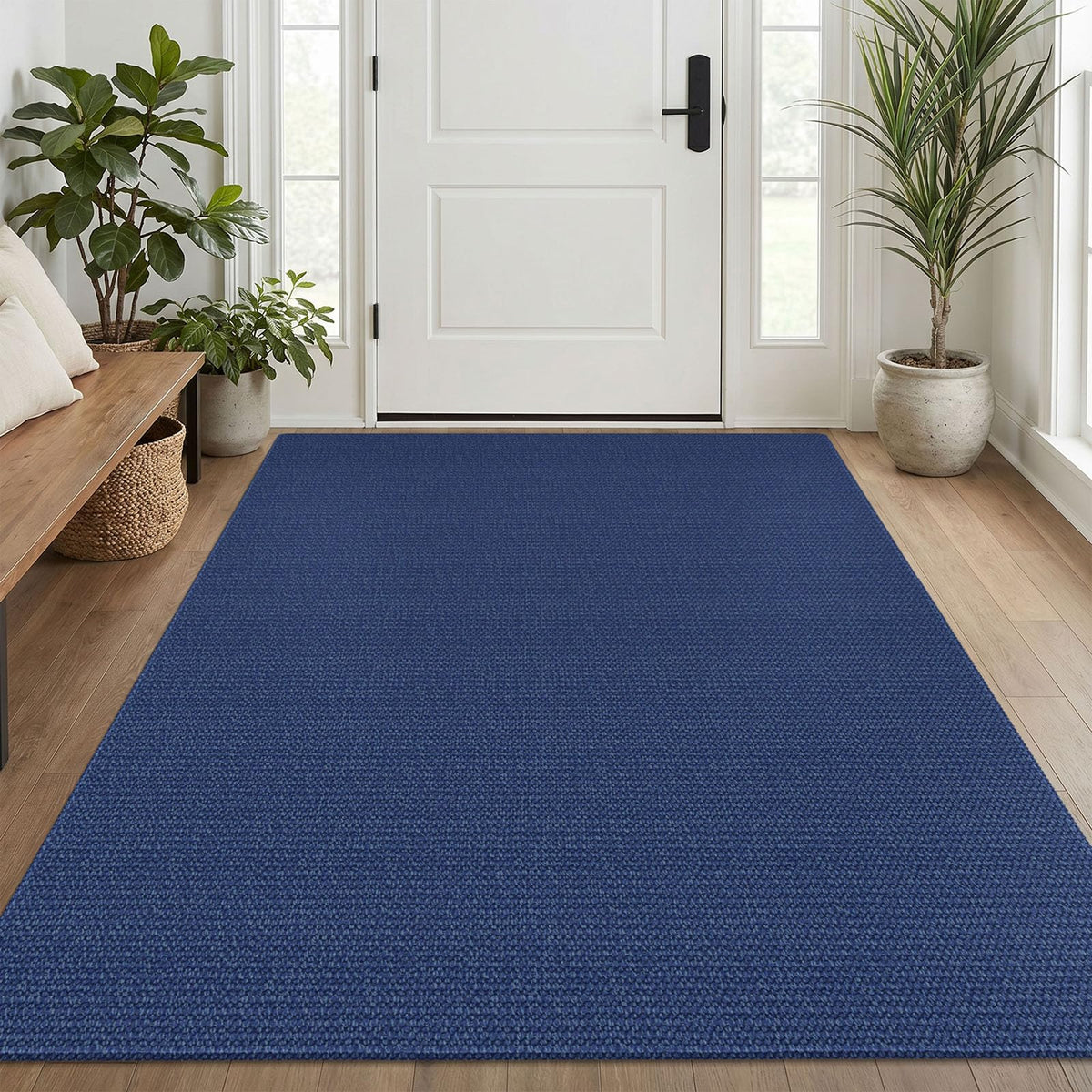 EARTHALL Washable Area Rug, Non Slip Living Room Rug, 5x7 Ft, Sand/Beige