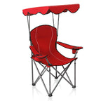 ALPHA CAMP Heavy Duty Canopy Camping Chairs with Adjustable Sunshade