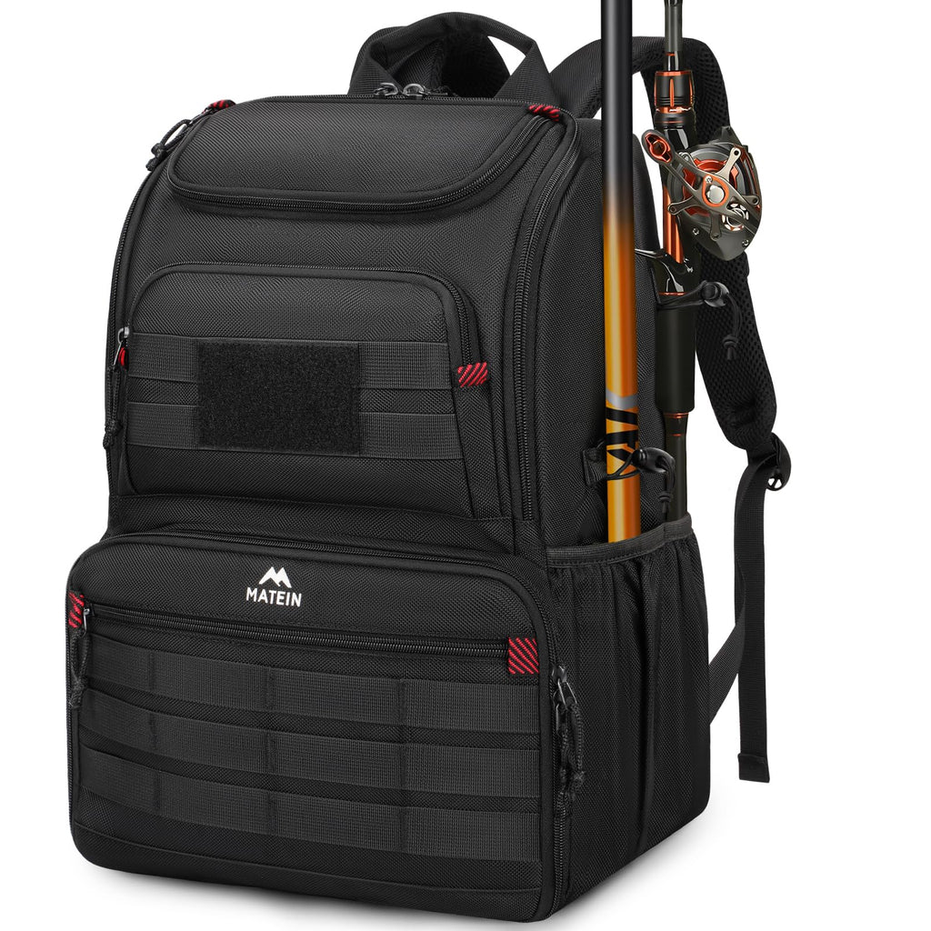 MATEIN Fishing Backpack Tackle Box, Tackle Backpack with Cooler for Men
