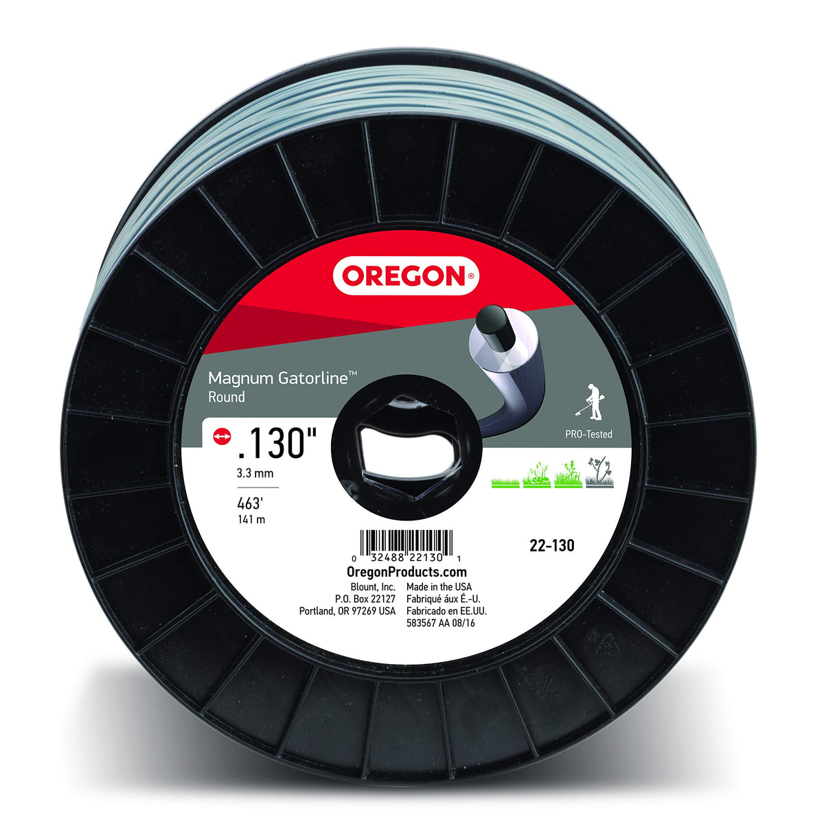 Oregon Magnum Gatorline 130 Trimmer Line Heavy Duty, .130" x 764-Foot