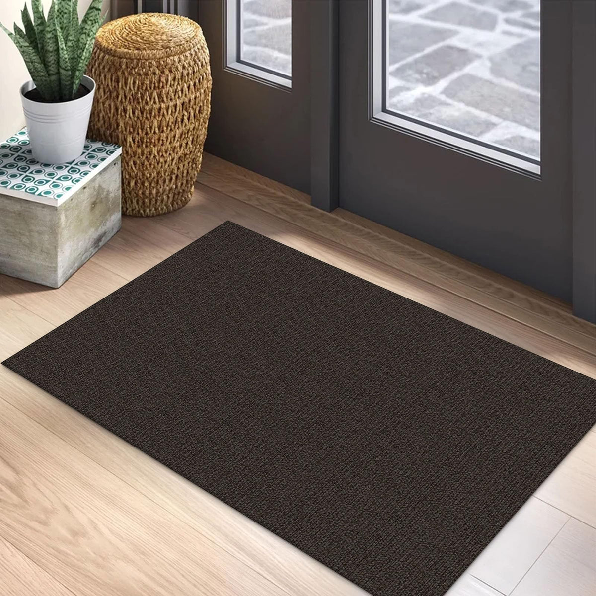 EARTHALL Washable Area Rug, Non Slip Living Room Rug, 5x7 Ft, Sand/Beige