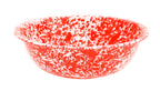 Enamelware Benson Basin, 32 quart, Red/White Splatter (Single)