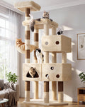 Globlazer Extra Large Cat Tower for Big Cats 20 lbs, 81in, F81, Dark Grey