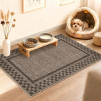 GarveeHome 5x7 Washable Area Rug Checkered Rug for Bedroom Living Room