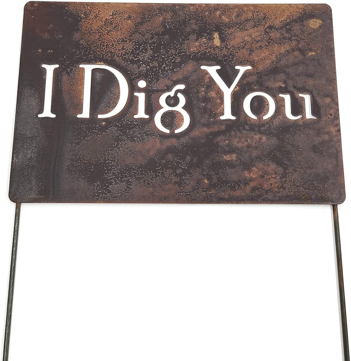 Funny Garden Stake 20 to 33 Inches Tall (I Dig You, XL 33" Tall)