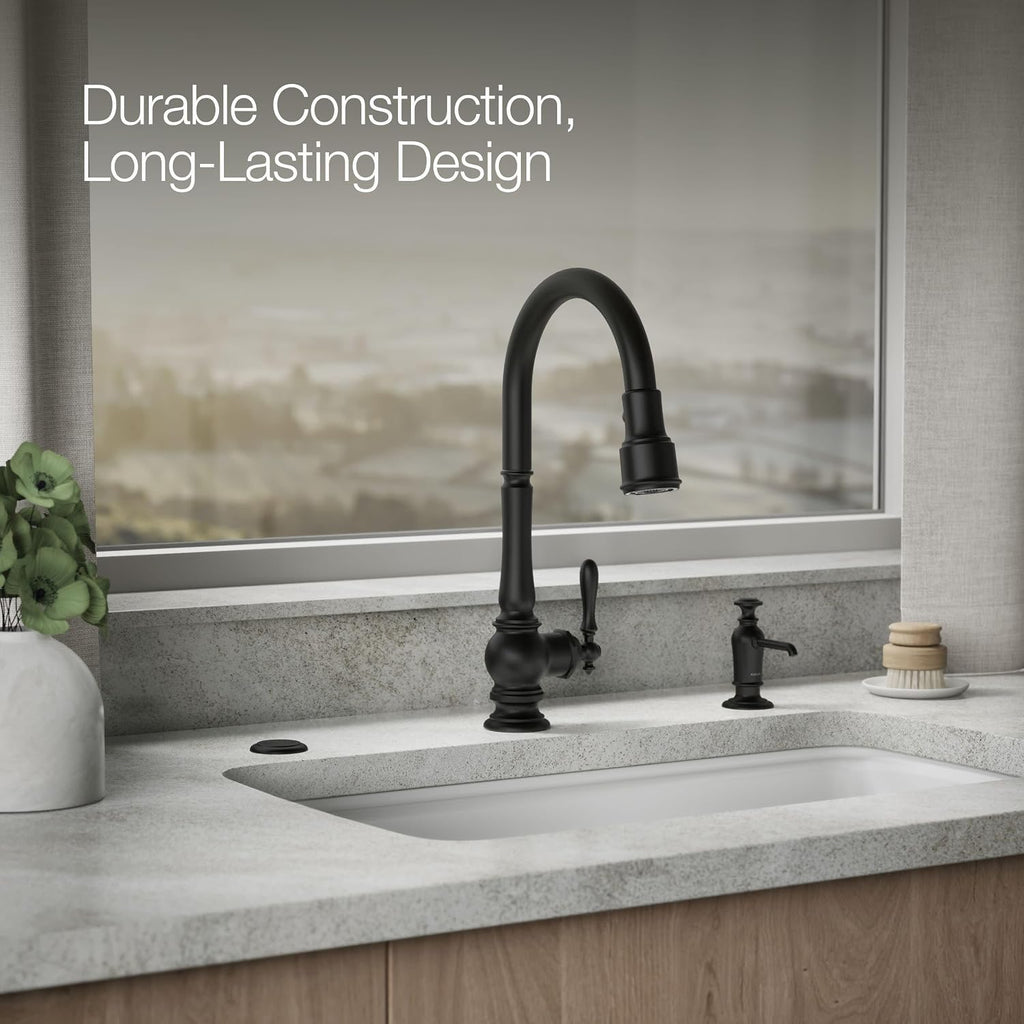 Kohler K35723-BL Garbage Disposal Air Switch Kit Matte Black