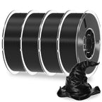RAMBERY Silk Rainbow PLA 3D Printer Filament Bundle, 10 Colors Total 10kg, 1.75mm Multicolor Gradient 3D Printing Filament for Most FDM 3D Printers, 1KG Spool (2.2lbs) x 10 PCS