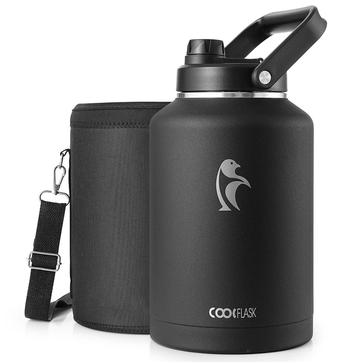 Coolflask Titan 2 Gallon Water Bottle Insulated with Large Spout Lid
