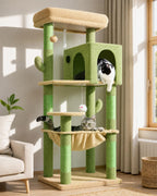 Globlazer Cat Tree Tower with Scratching Post for Indoor Cats, F53