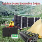 800W Off-Grid Solar Panel Kit with 50A Charge Controller - Waterproof Solar Solution for RVs and Campers(100W)