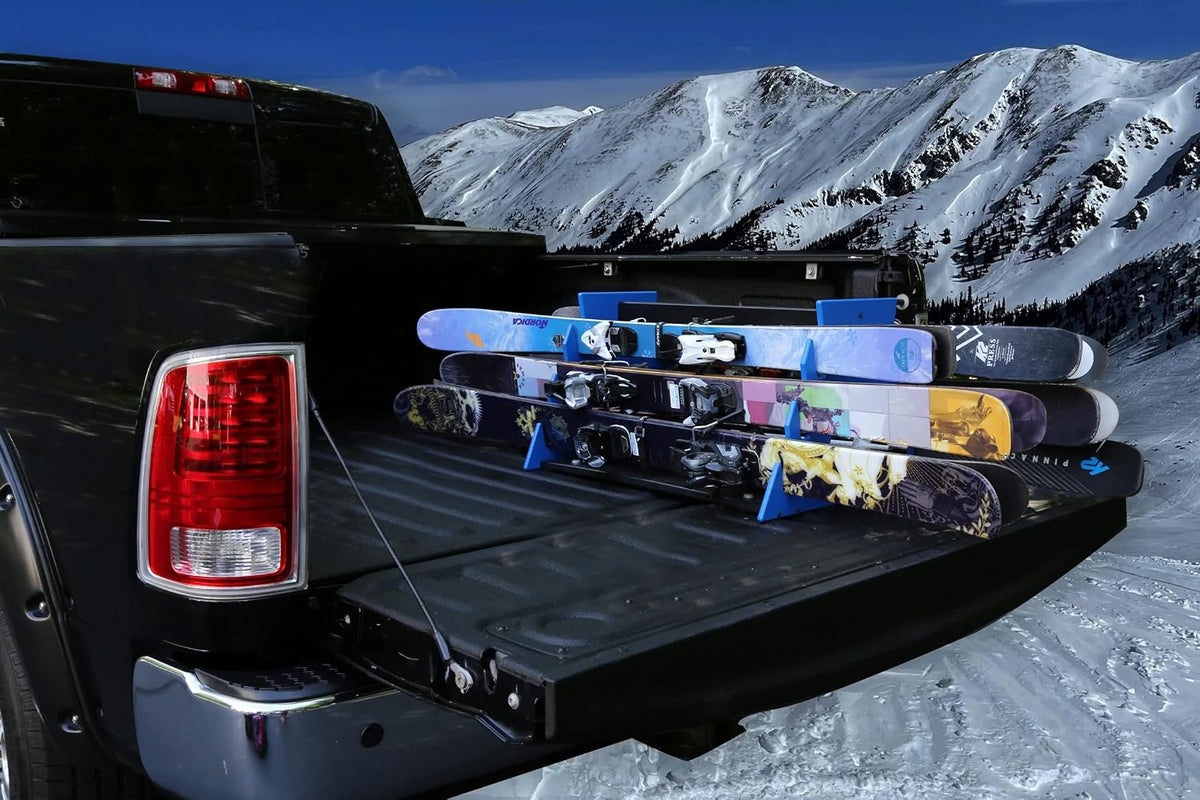 TRAPSKI All Mountain/Race/XC Ski and Snowboard Mobile Rack | Marine Grade HDPE Plastic | Made in The USA