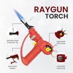 THiCket Raygun Torch Lighter, with Adjustable Flame and Safety Lock (Pink)