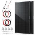200W Solar Panel Kit,100W Solar Panel,Brackets,2.5m Cable,6m Cable