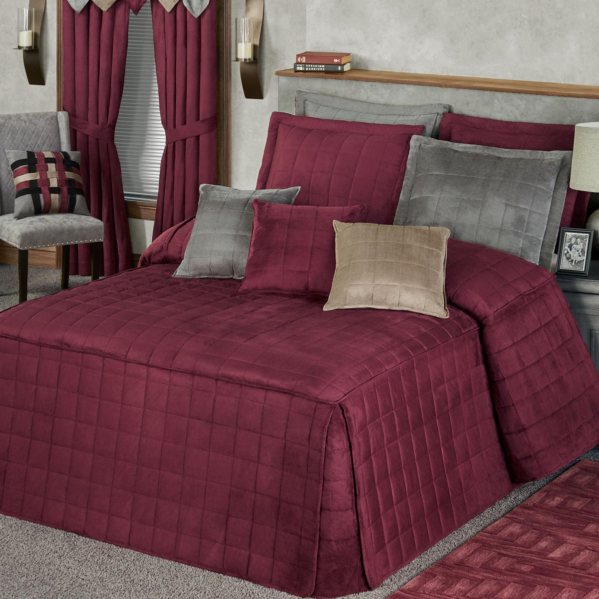 Touch of Class Camden Luxury Bedding, Russet, Queen, 3 Pc Set