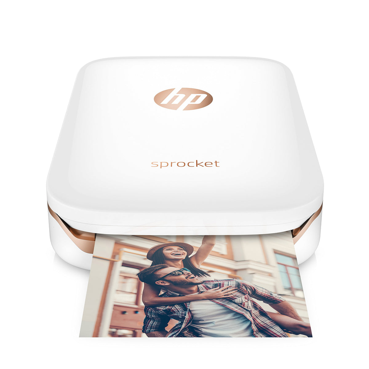 HP Sprocket Portable Photo Printer, print social media photos on 2x3 sticky-backed paper - red (Z3Z93A)