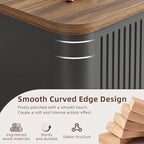 Decofy Lift Top Coffee Table with Storage Adjustable Shelves & Sliding Door