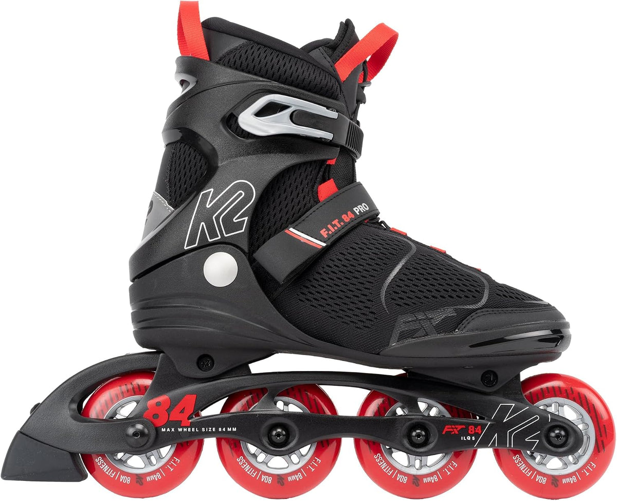 K2 F.I.T. 84 Pro Black-Red Mens Inline Skates