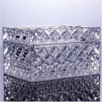 Ashtrays Fashion Crystal Ashtray Multi-function with Cover Dual-use Ashtray Household Living Room Coffee Table ash Tray(Clear)