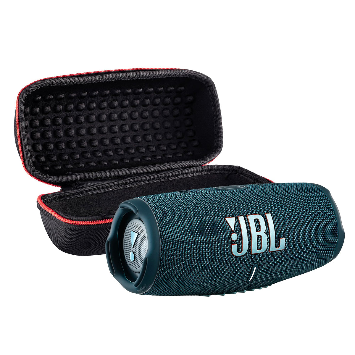 JBL Charge 5 Wireless Bluetooth Speaker (Black) | Rugged IP67 Waterproof Outdoor Audio with Deep Bass & 20H Playtime | Includes Protective Travel Case for Beach, Hiking, Camping, and More
