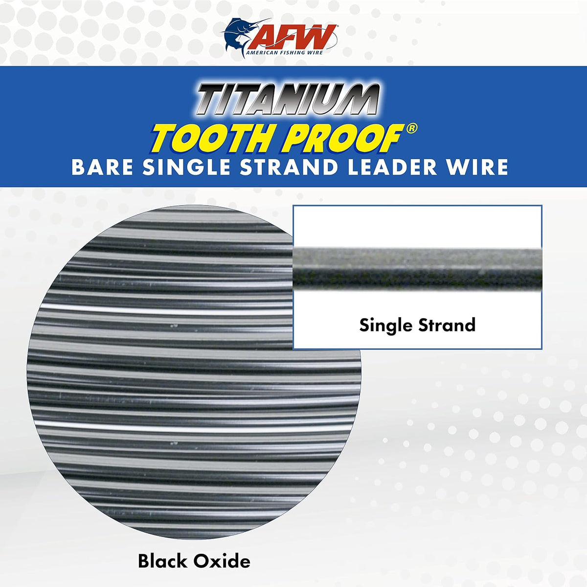 AFW Titanium Tooth Proof, Single Strand Leader Wire