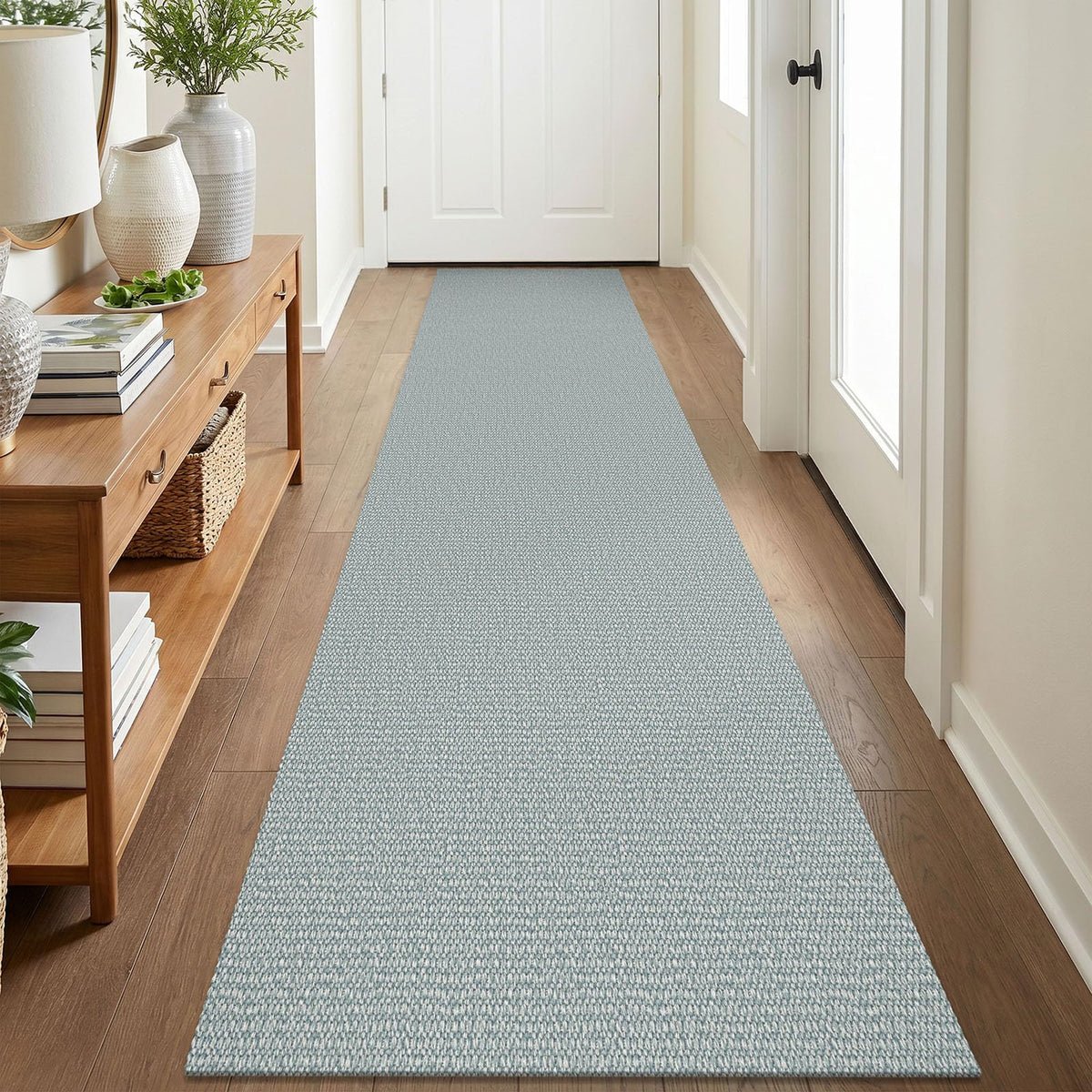 EARTHALL Washable Area Rug, Non Slip Living Room Rug, 5x7 Ft, Sand/Beige