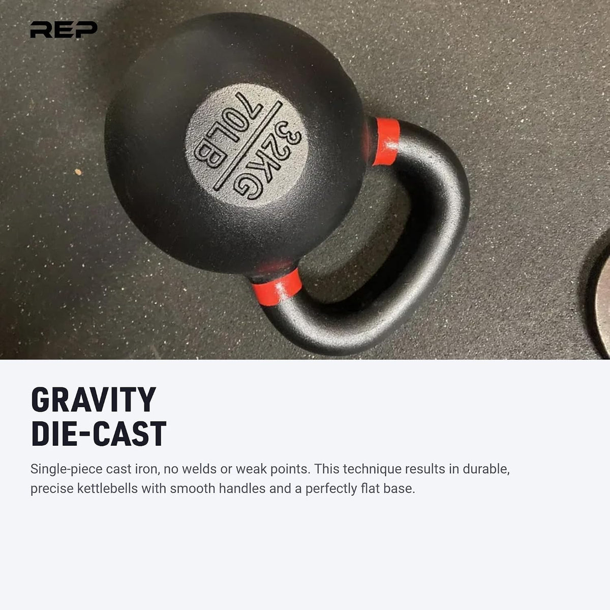 REP Fitness Kettlebell Set and Singles, 4kg to 24kg, 9lb to 53lb Weight Range, Cast Iron, Strength Exercise Training, Home Gym, Power Workout Equipment, Free Weights, Dumbbell Alternative