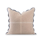 Hofdeco Premium Merino Wool Cable Knit Throw Pillow Cover, 22x22, Camel