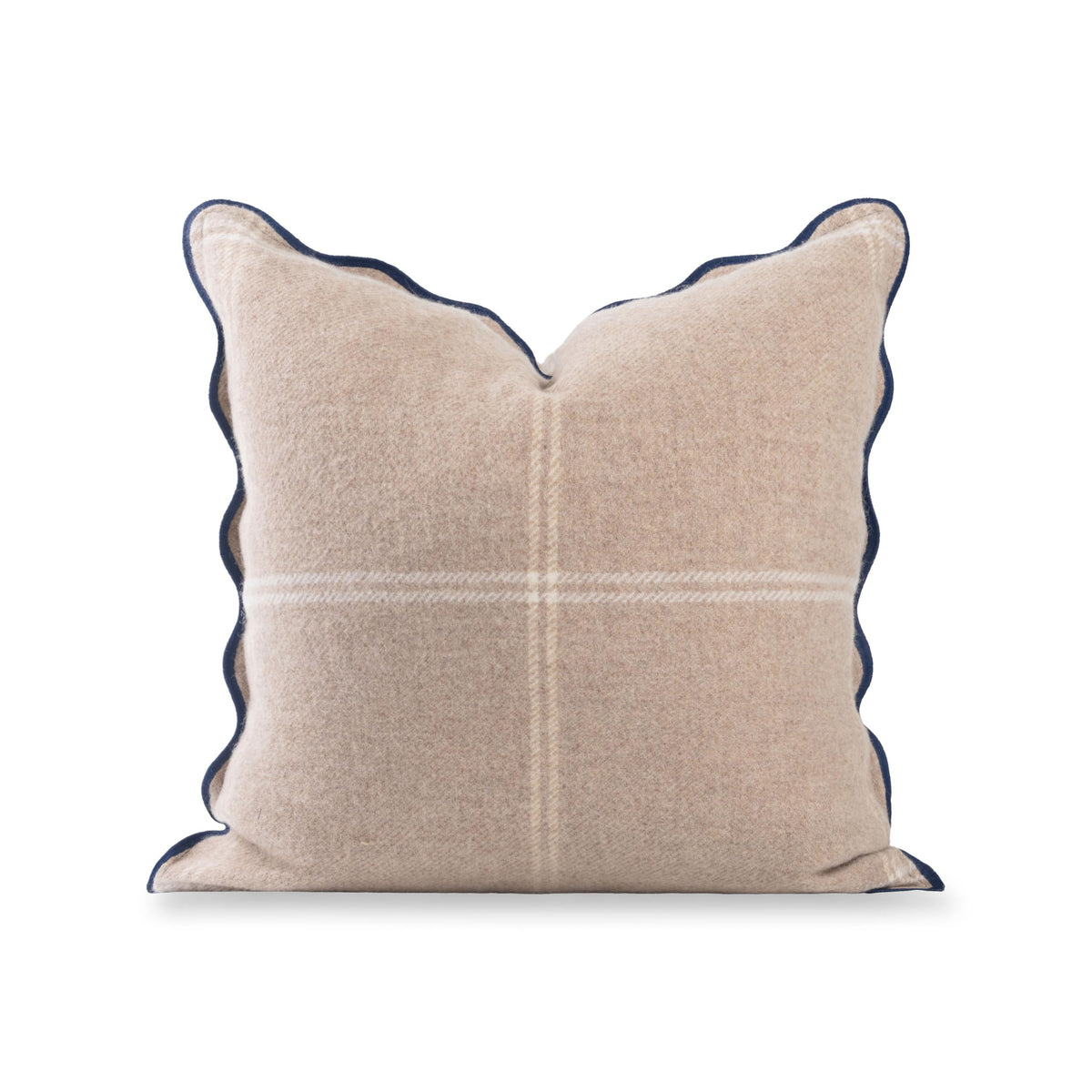 Hofdeco Premium Merino Wool Cable Knit Throw Pillow Cover, 22x22, Camel