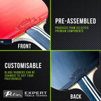 Palio Legend 3.0 Table Tennis Racket & Case | ITTF-Approved Advanced Ping Pong Paddle | Maximum Power, Speed & Spin